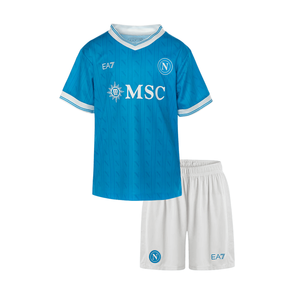 Kid's Napoli Home Football Shirt Kit(Jersey+Shorts) 2025/26