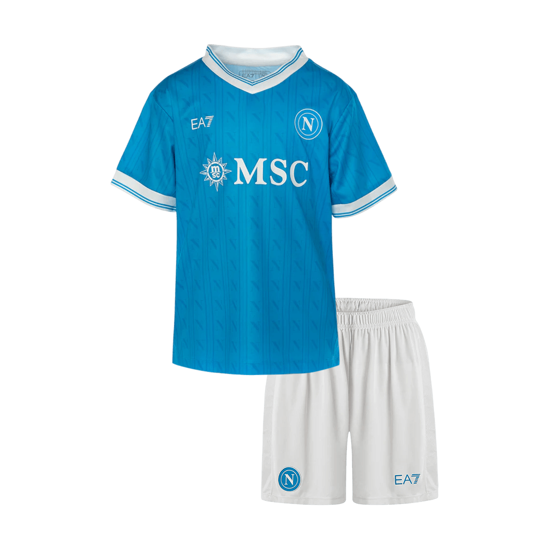 Kid's Napoli Home Football Shirt Kit(Jersey+Shorts) 2025/26