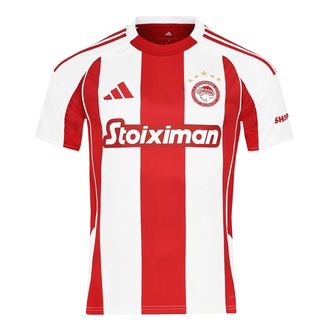 Olympiacos Home Football Shirt 2025/26 Red&White