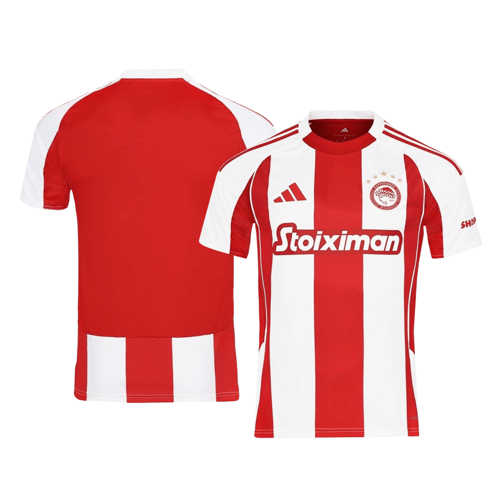 Olympiacos Home Football Shirt 2025/26 Red&White