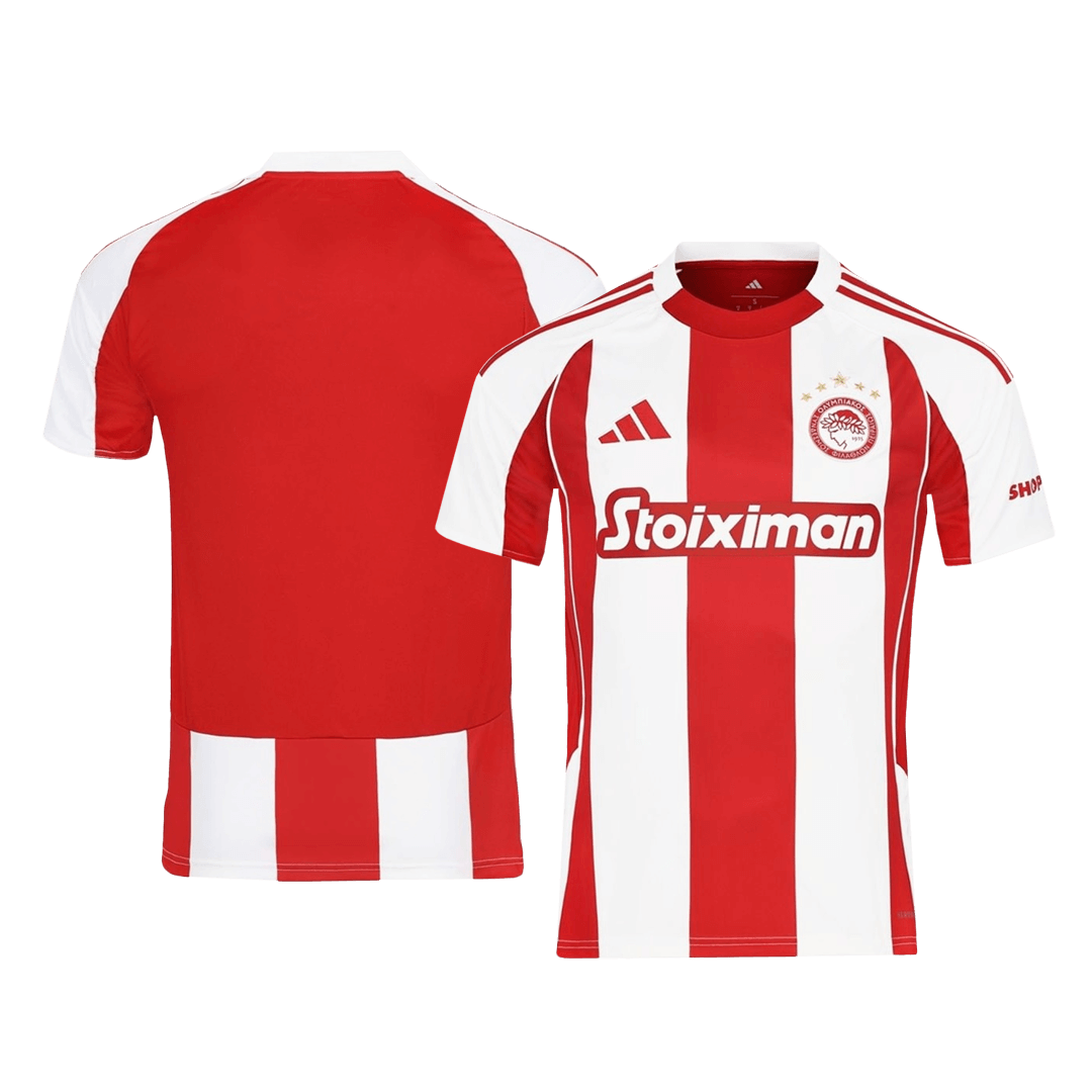 Olympiacos Home Football Shirt 2025/26 Red&White