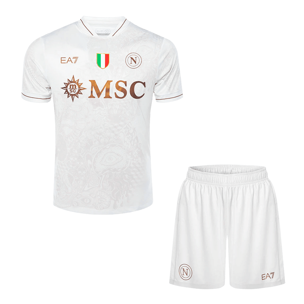 Napoli Away Football Shirt Kit(Jersey+Shorts) 2025/26