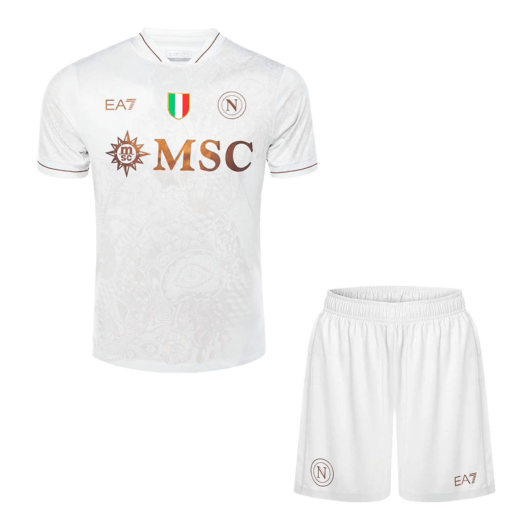 Napoli Away Football Shirt Kit(Jersey+Shorts) 2025/26