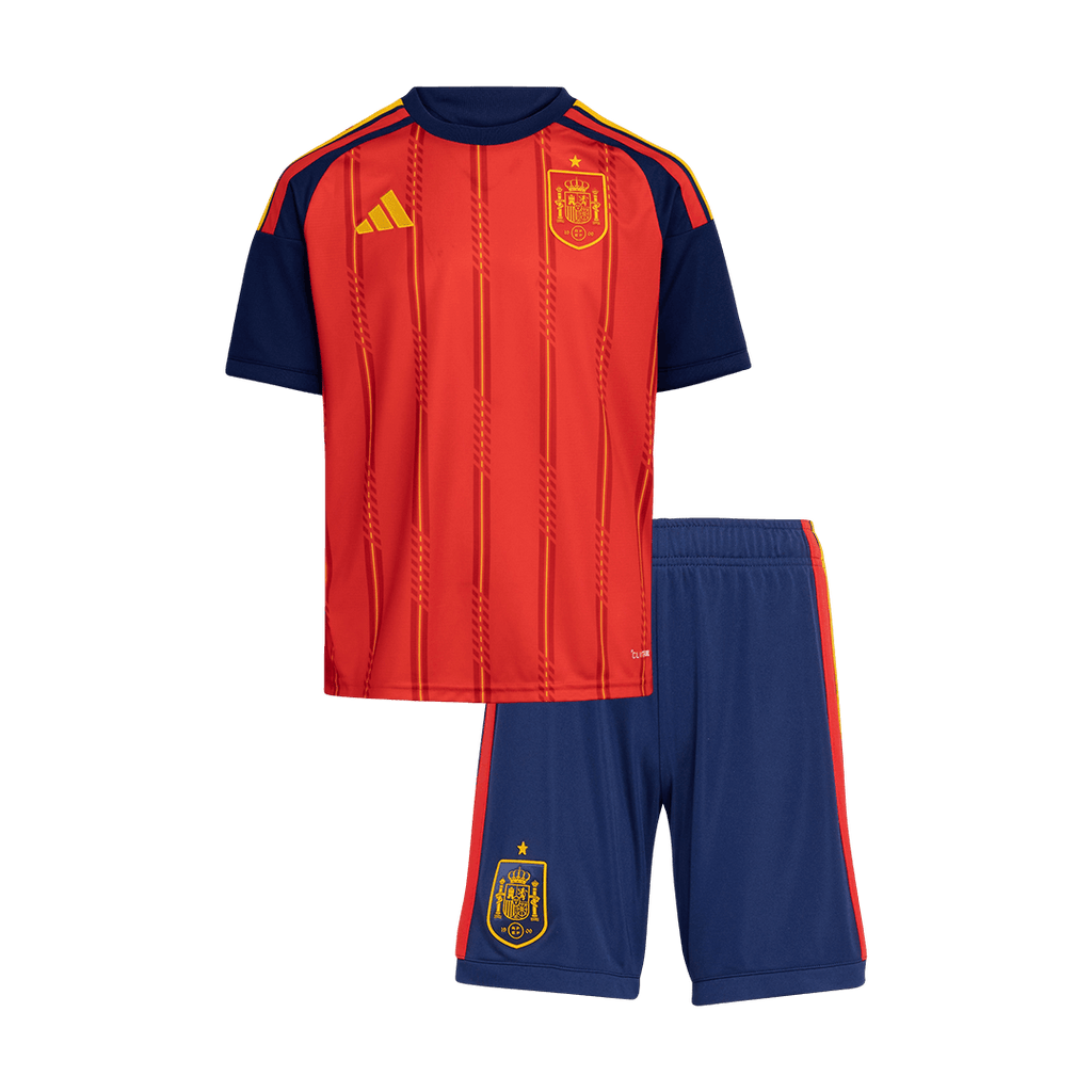Kid's Spain Home Football Shirt Kit(Jersey+Shorts) 2026