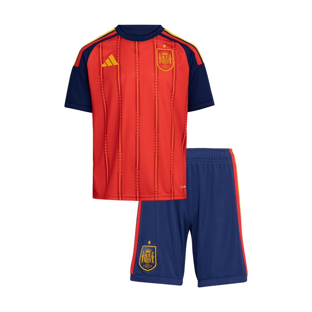 Kid's Spain Home Football Shirt Kit(Jersey+Shorts) 2026