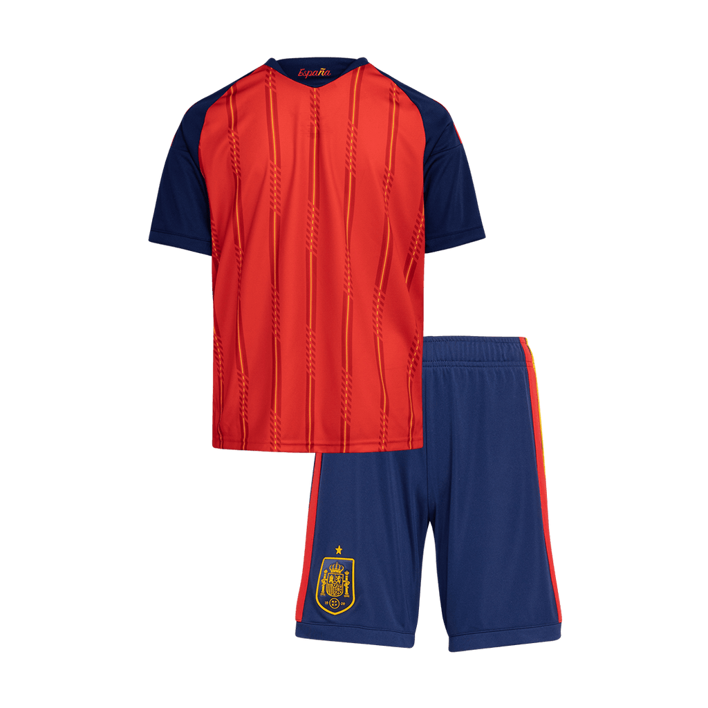 Kid's Spain Home Football Shirt Kit(Jersey+Shorts) 2026