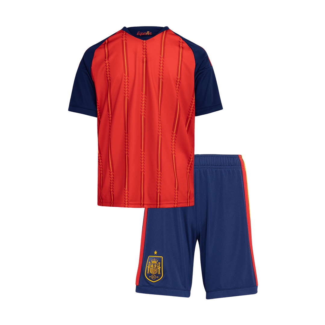 Kid's Spain Home Football Shirt Kit(Jersey+Shorts) 2026