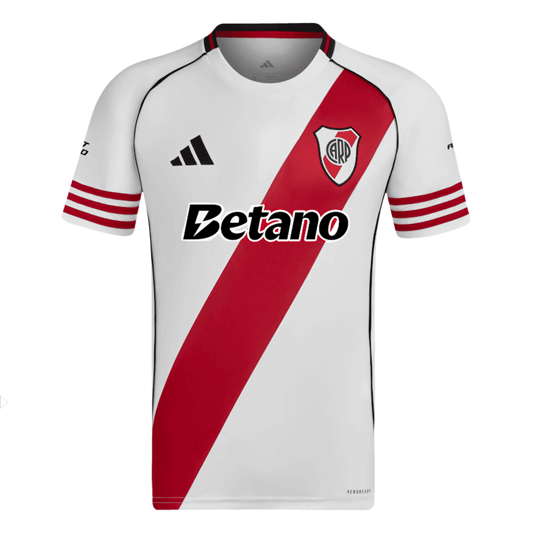 River Plate Home Football Shirt 25/26 Red&White