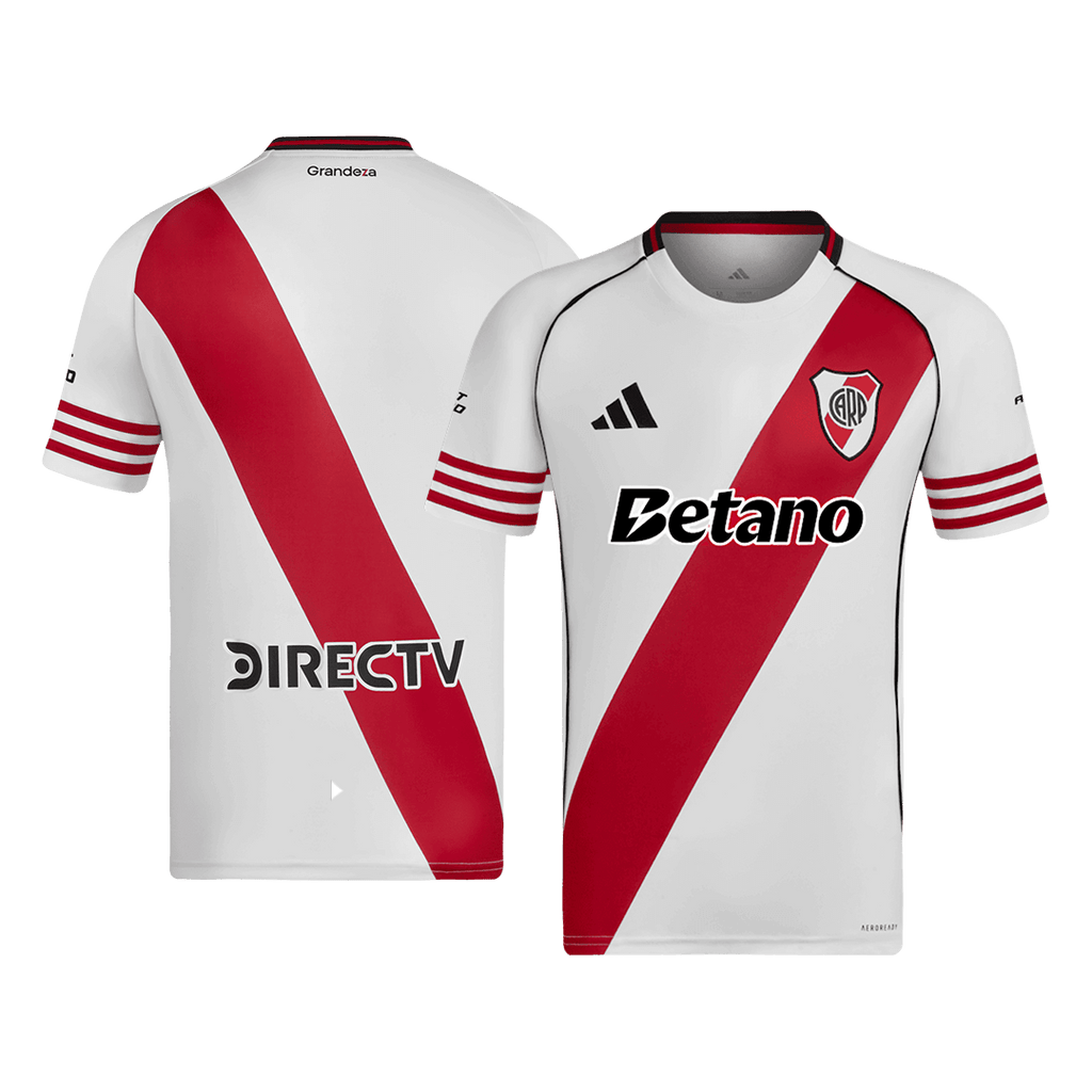 River Plate Home Football Shirt 25/26 Red&White