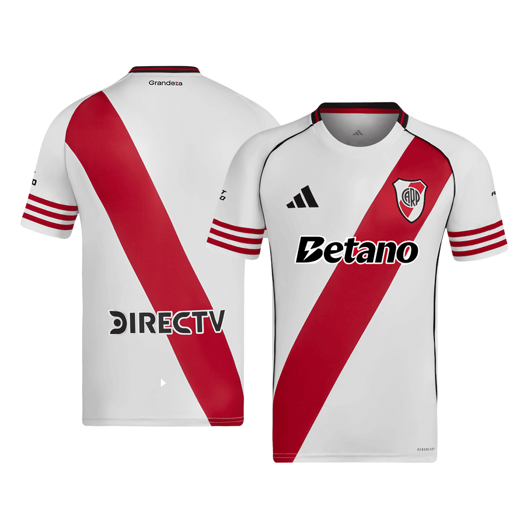 River Plate Home Football Shirt 25/26 Red&White