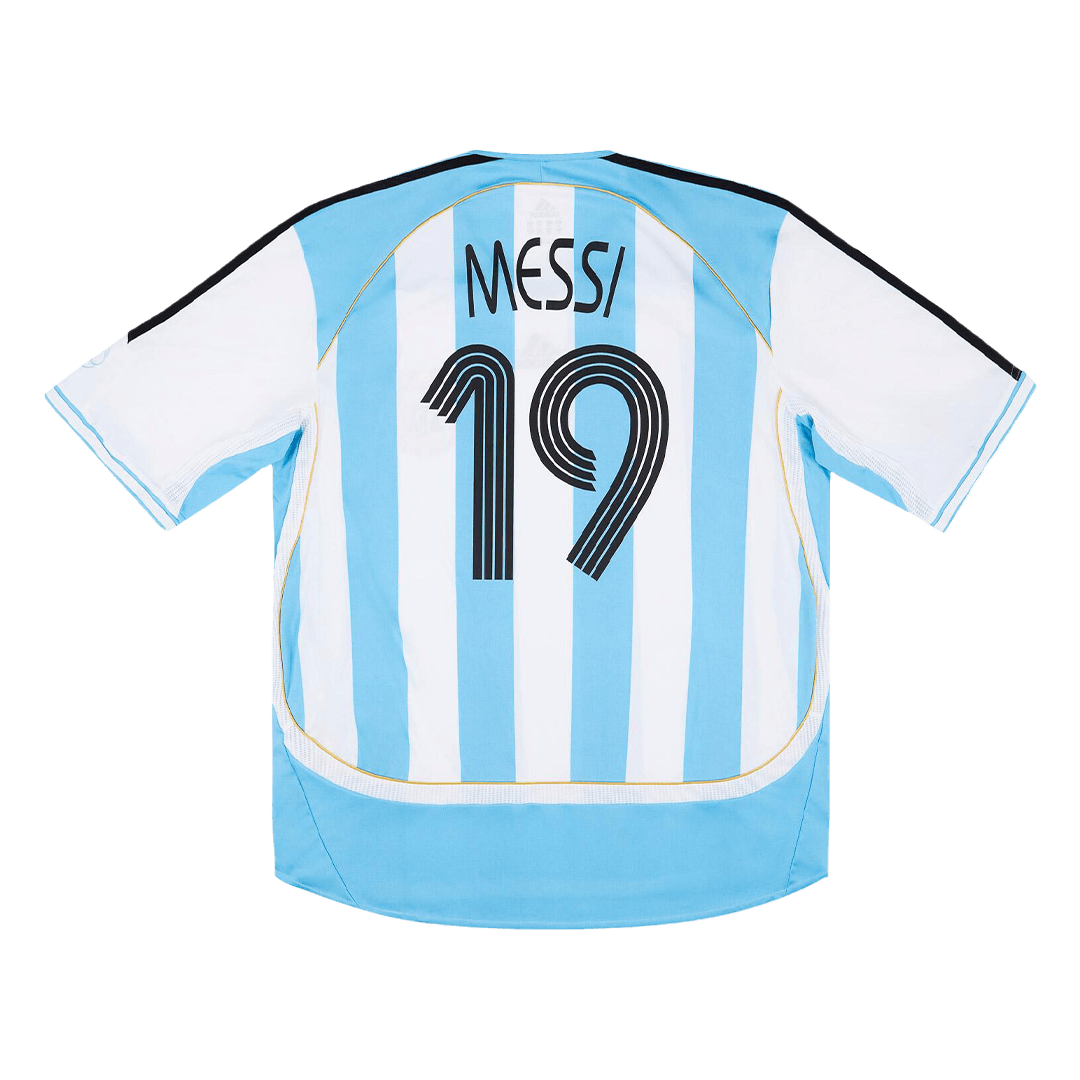 Retro MESSI #19 2006 Argentina Home Football Shirt