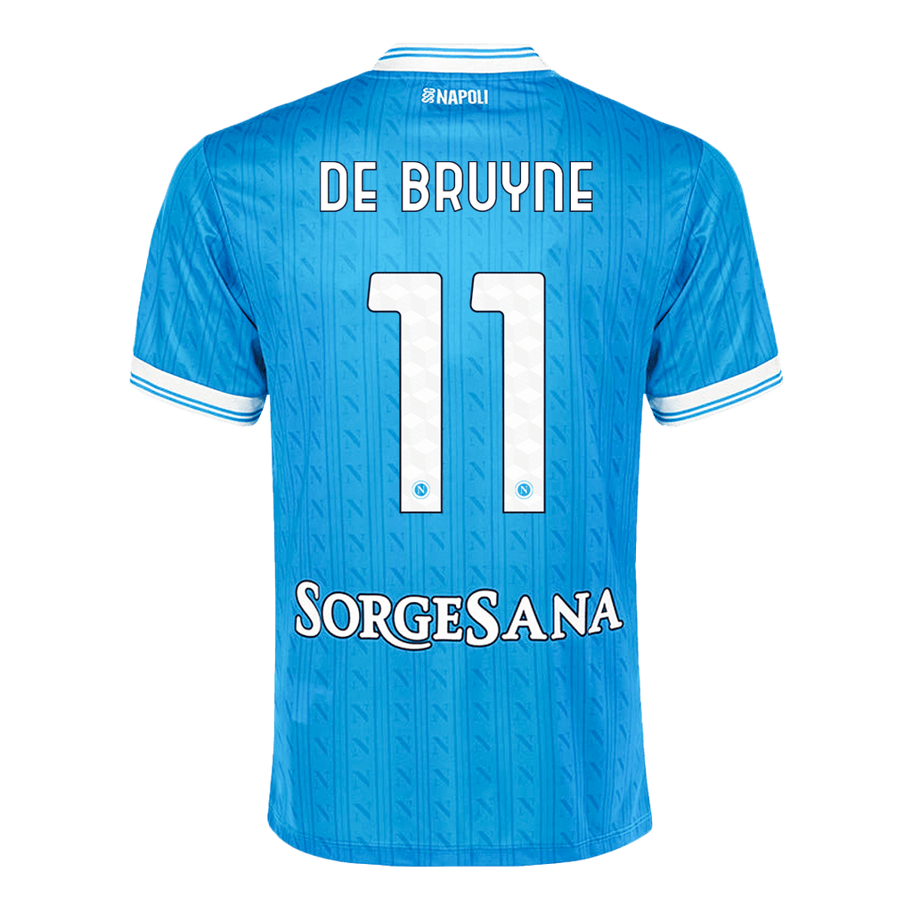 DE BRUYNE #11 Napoli Home Football Shirt 2025/26 Blue