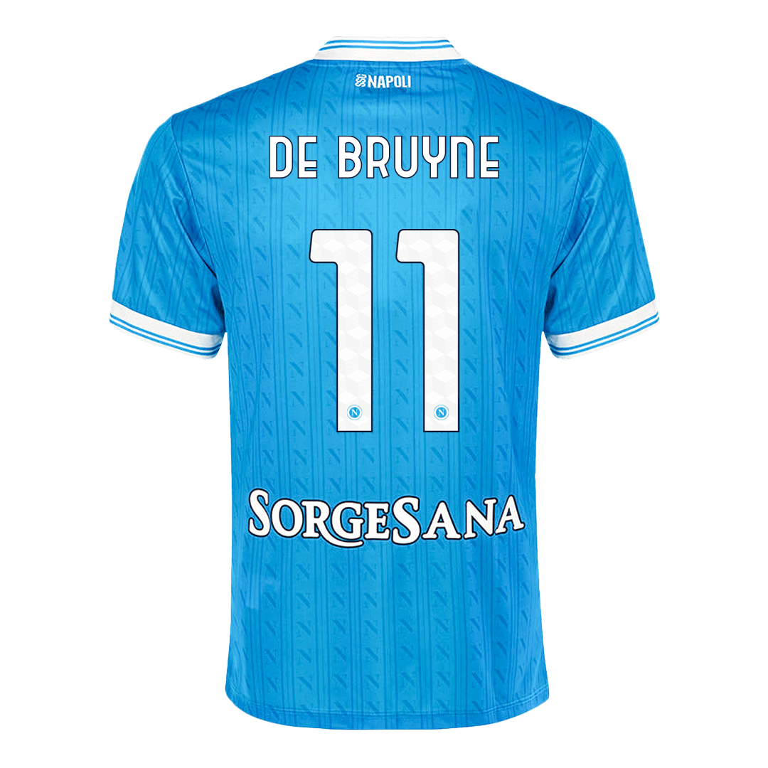 DE BRUYNE #11 Napoli Home Football Shirt 2025/26 Blue