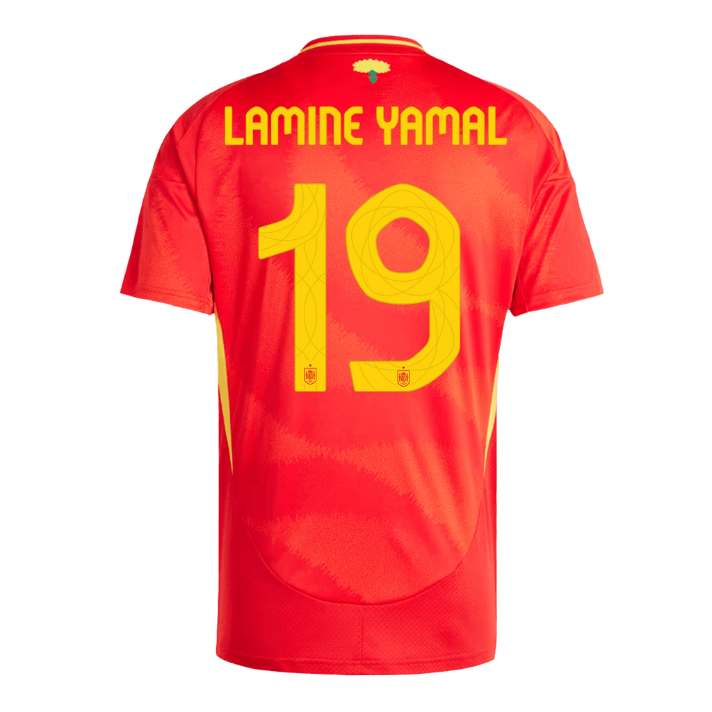 LAMINE YAMAL #19 Spain Home Football Shirt Euro 2024