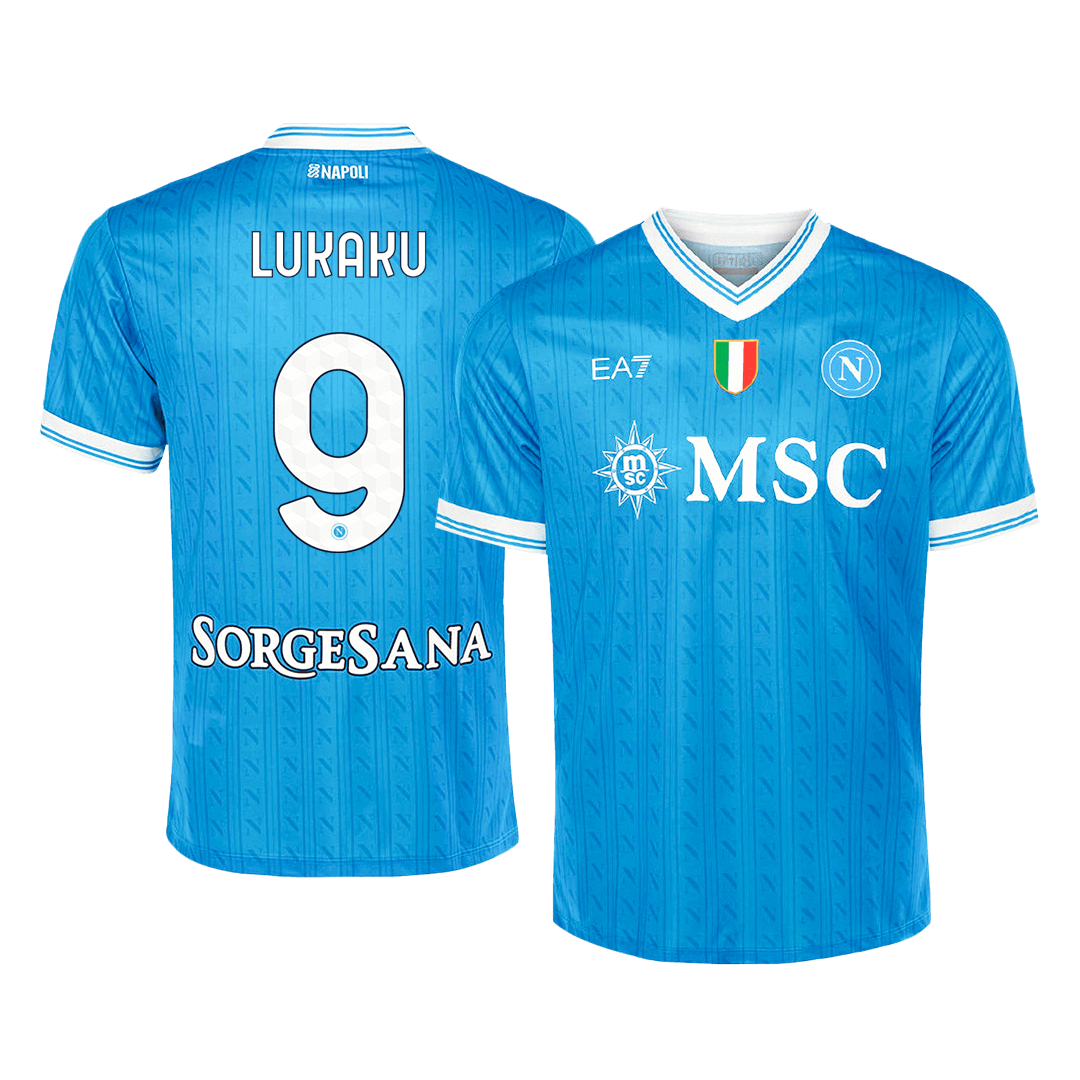 LUKAKU #9 Napoli Home Football Shirt 2025/26 Blue