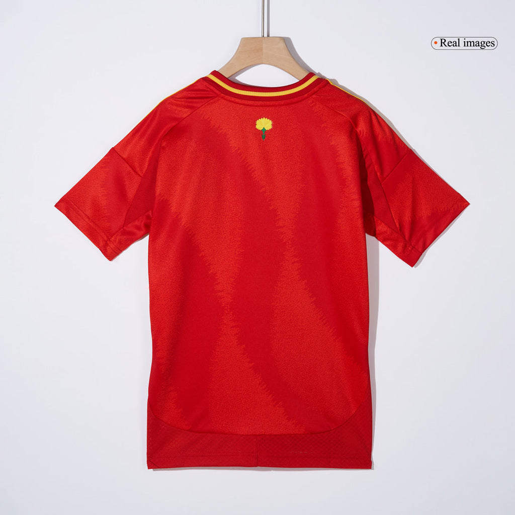 Kid's Spain Home Football Shirt Kit(Jersey+Shorts+Socks) Euro 2024