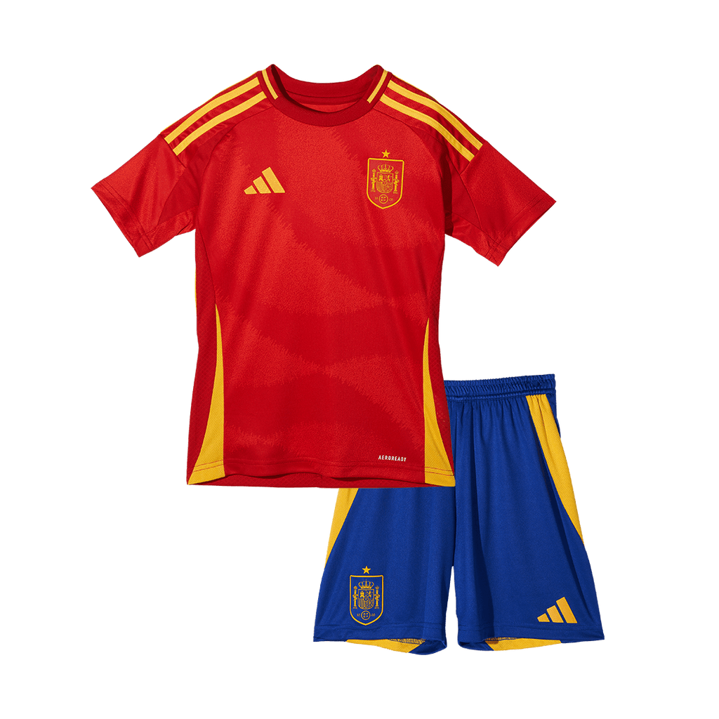 Kid's Spain Home Football Shirt Kit(Jersey+Shorts+Socks) Euro 2024