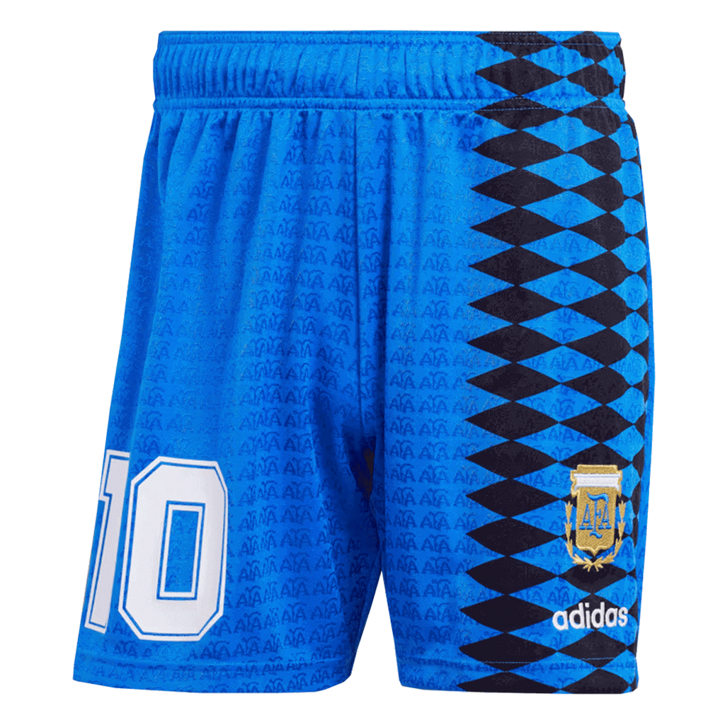 Retro #10 Argentina Away Football Shirt Kit(Jersey+Shorts) 1994