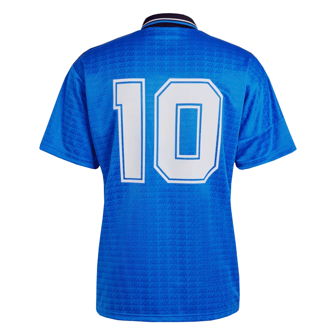 Retro #10 Argentina Away Football Shirt Kit(Jersey+Shorts) 1994