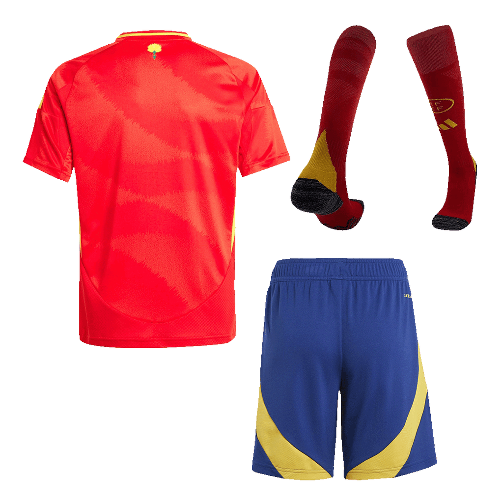Kid's Spain Home Football Shirt Kit(Jersey+Shorts+Socks) Euro 2024