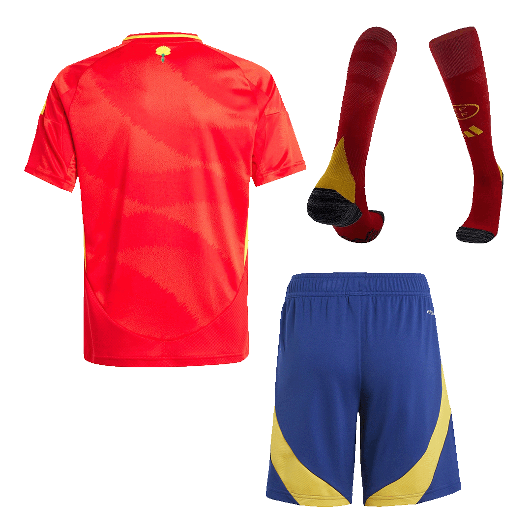 Kid's Spain Home Football Shirt Kit(Jersey+Shorts+Socks) Euro 2024