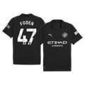 FODEN #47 Manchester City Away Football Shirt 2025/26 Black