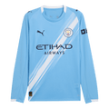 Manchester City Home Long Sleeve Football Shirt 2025/26 Blue