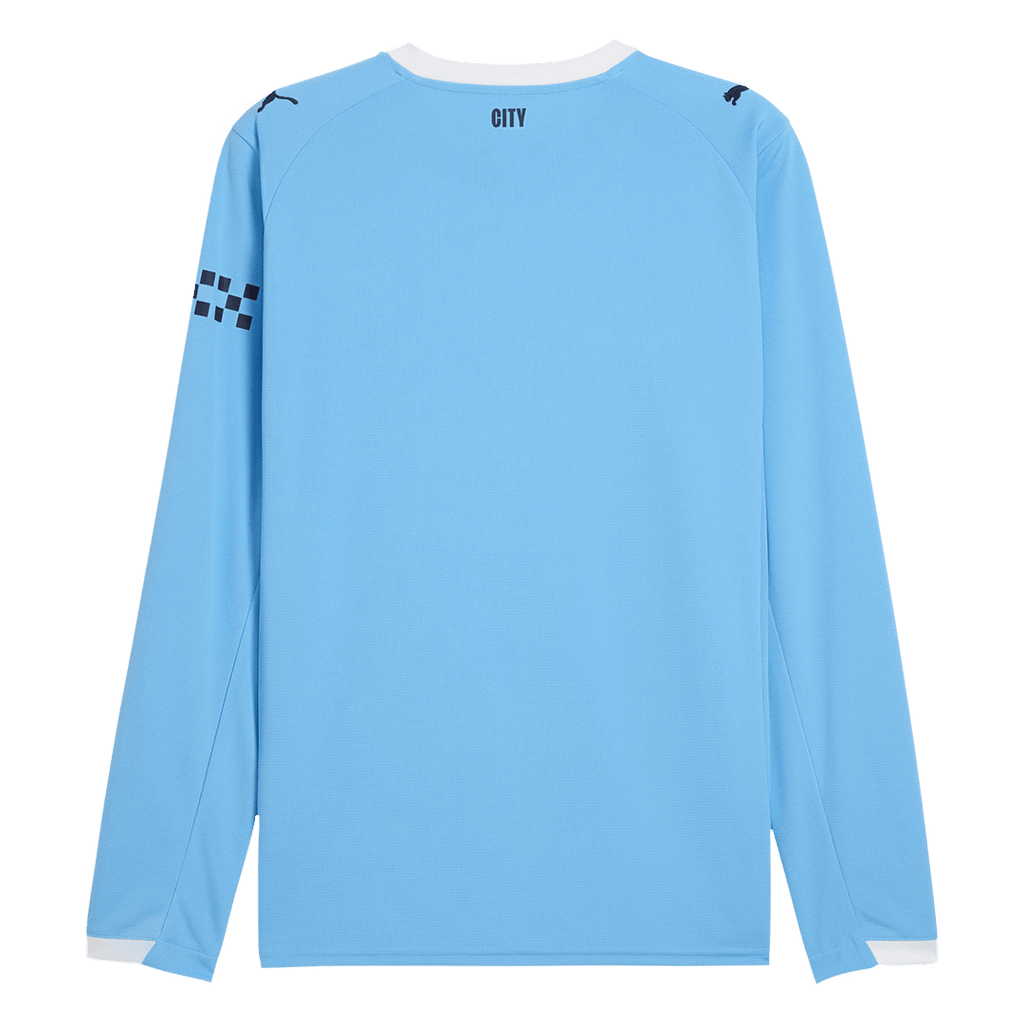Manchester City Home Long Sleeve Football Shirt 2025/26 Blue
