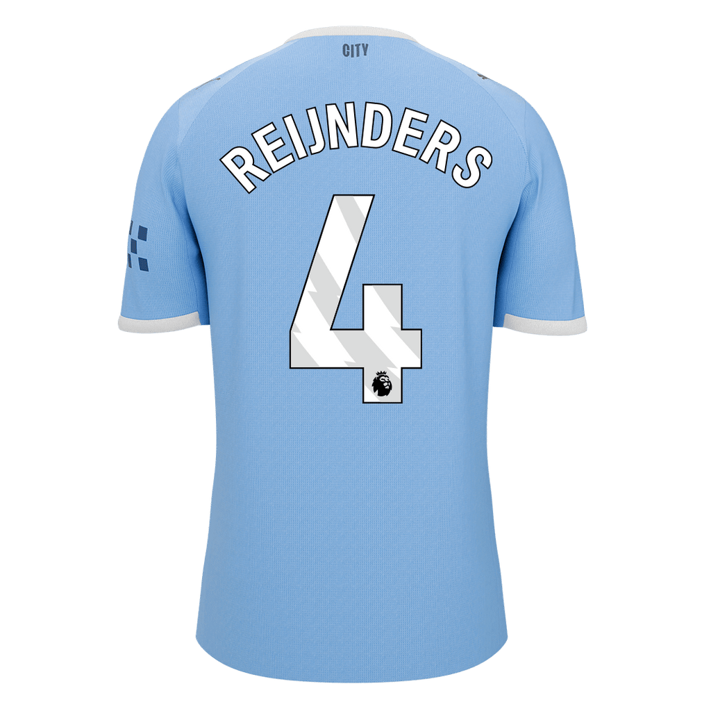 REIJNDERS #4 Manchester City Home Football Shirt 2025/26