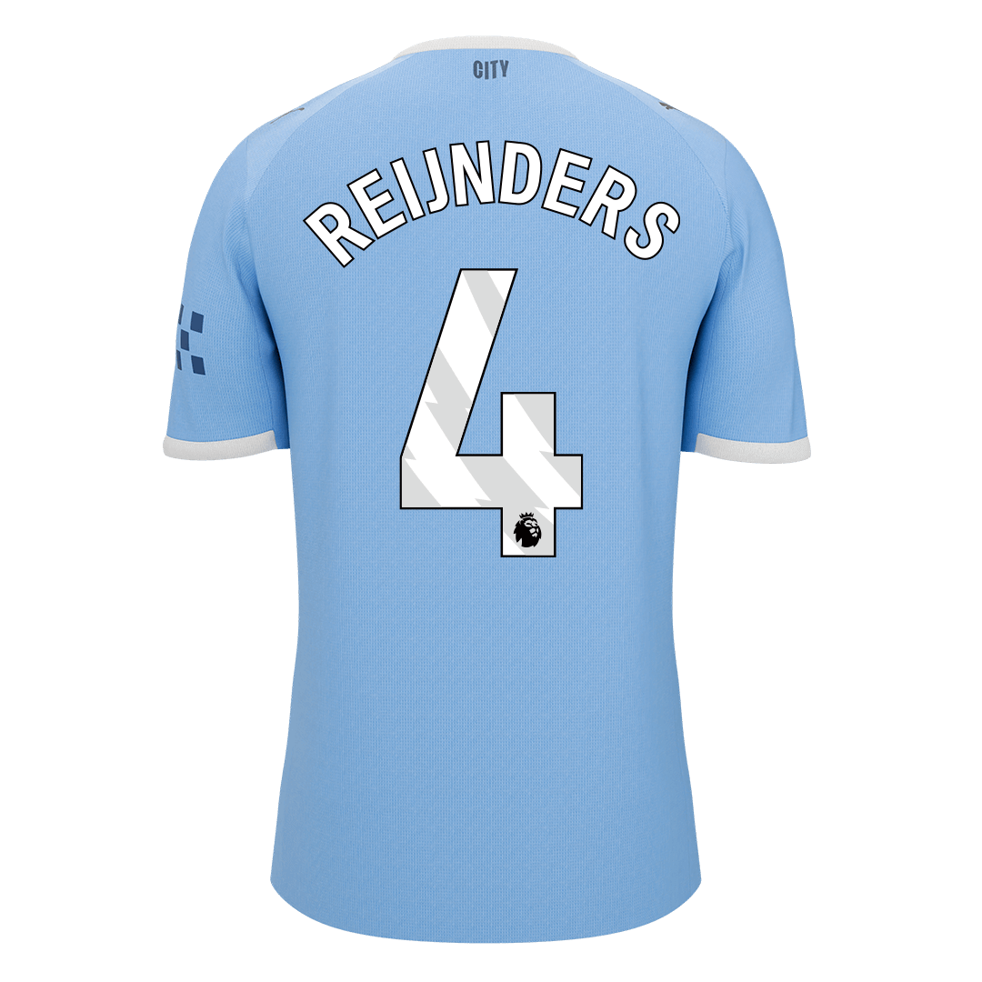 REIJNDERS #4 Manchester City Home Football Shirt 2025/26