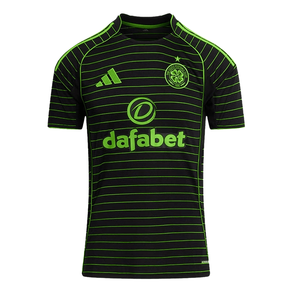 Celtic Away Football Shirt 2025/26 Black