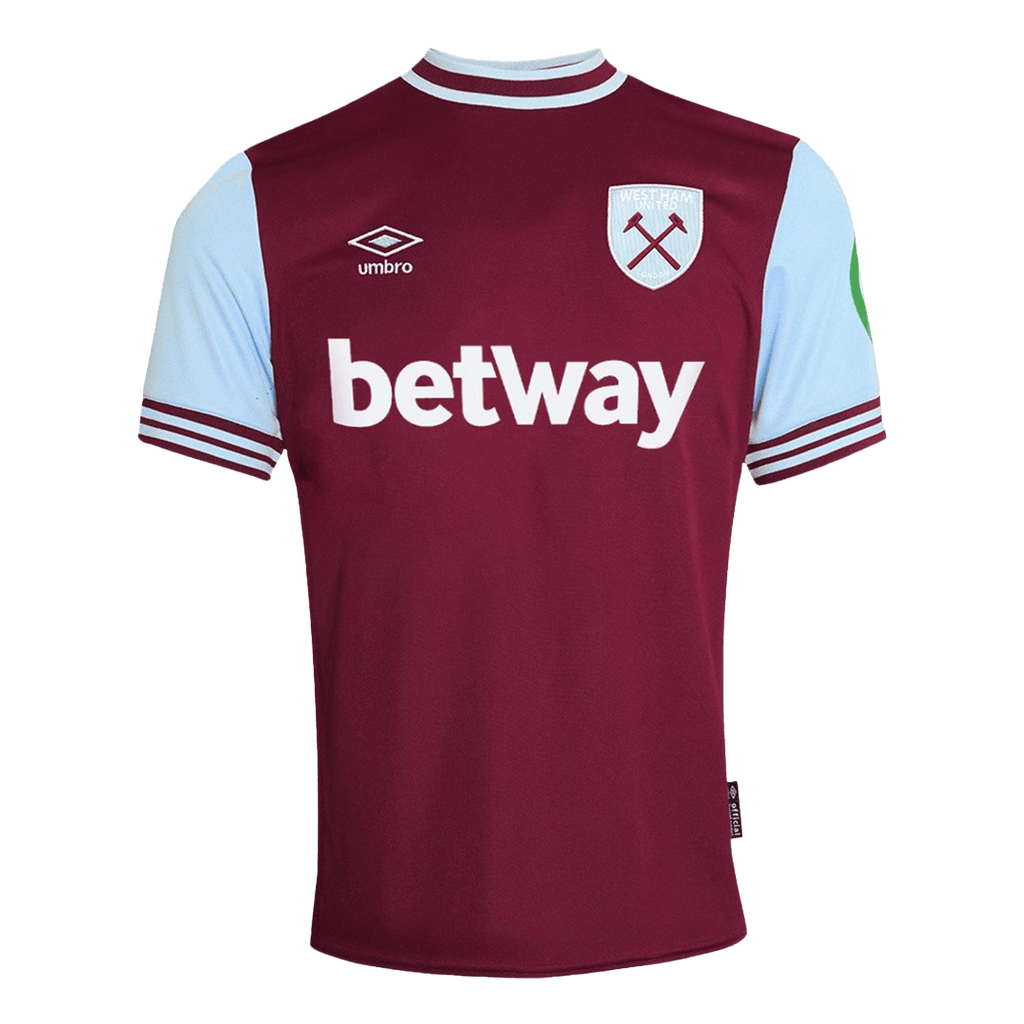 West Ham United Home Football Shirt 2024/25 Red