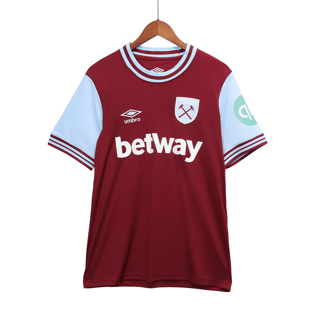 West Ham United Home Football Shirt 2024/25 Red