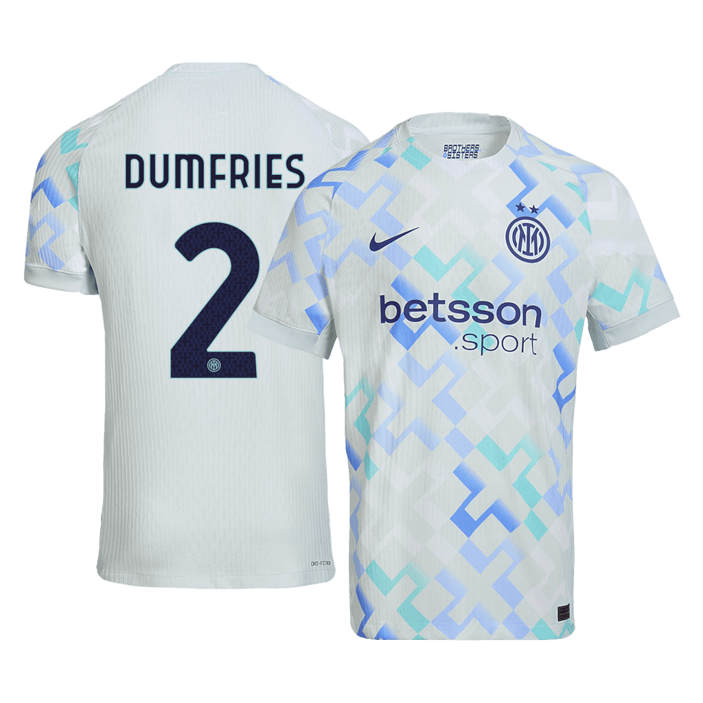 Player Version DUMFRIES #2 Inter Milan Away Football Shirt 2025/26
