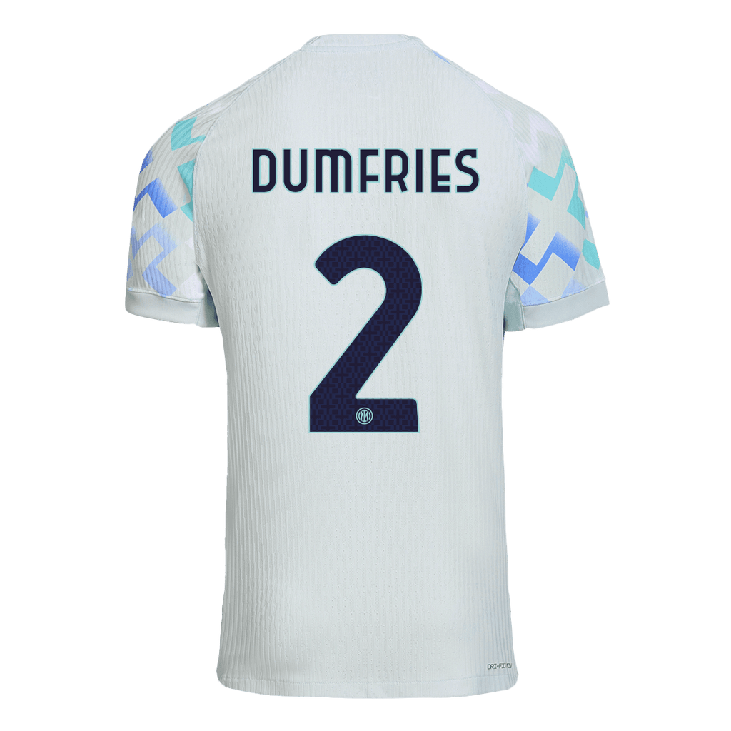 Player Version DUMFRIES #2 Inter Milan Away Football Shirt 2025/26