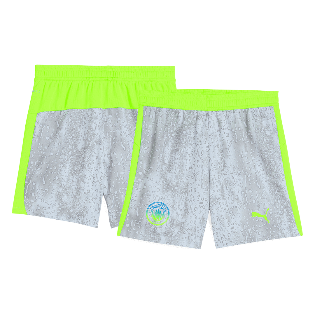 Manchester City Third Away Football Shirt Kit(Jersey+Shorts+Socks) 2025/26