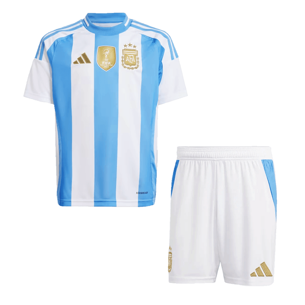 Kid's Argentina Home Football Shirt Kit(Jersey+Shorts) 2024