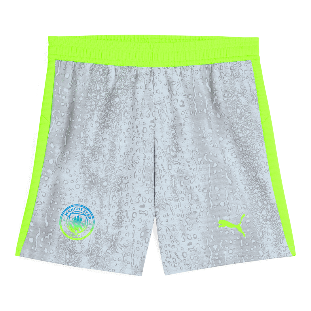 Manchester City Third Away Football Shirt Kit(Jersey+Shorts+Socks) 2025/26