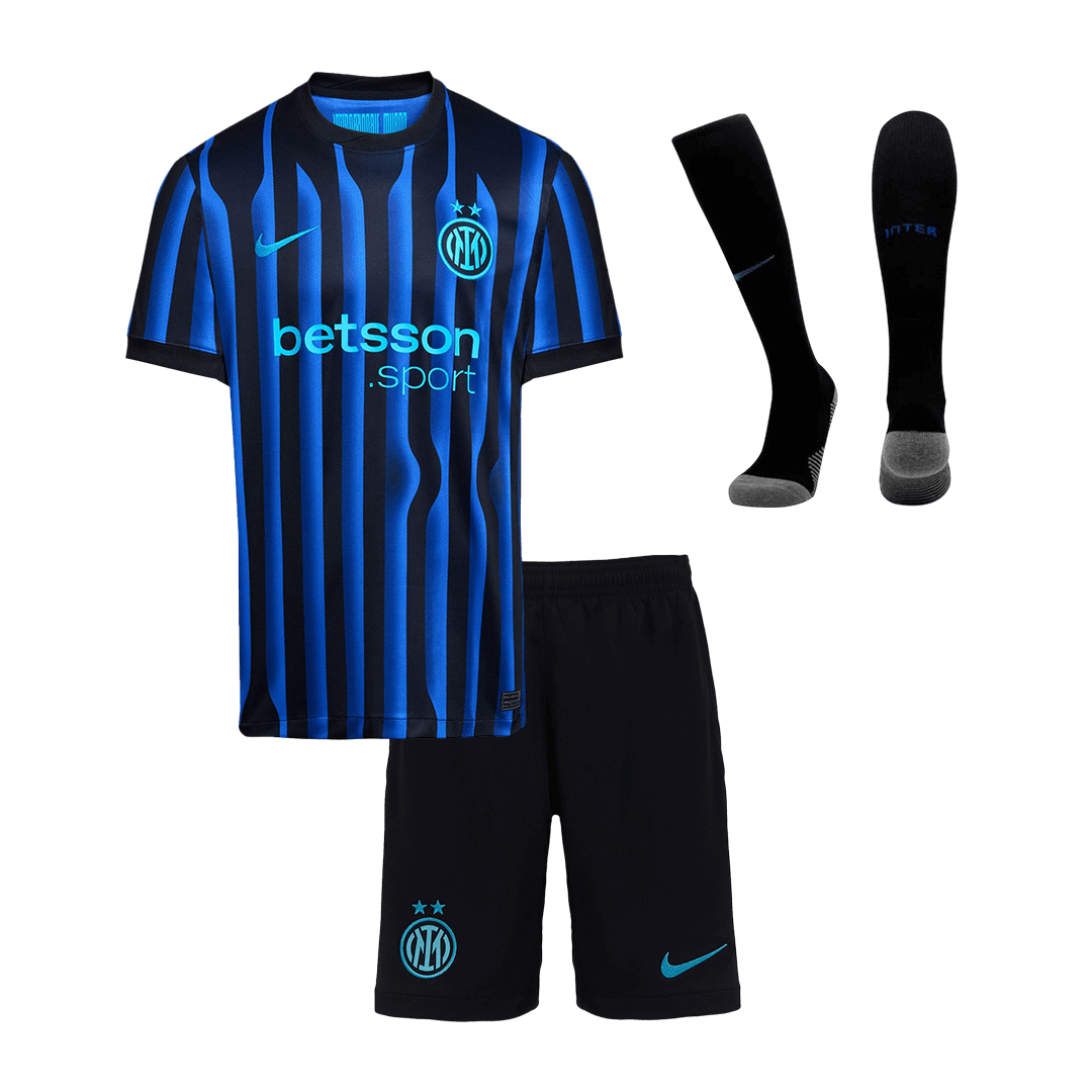 Kid's Inter Milan Home Football Shirt Kit(Jersey+Shorts+Socks) 2025/26