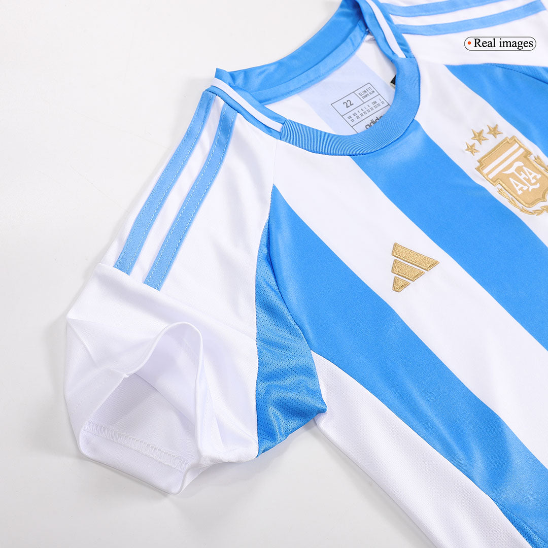 Kid's Argentina Home Football Shirt Kit(Jersey+Shorts) 2024