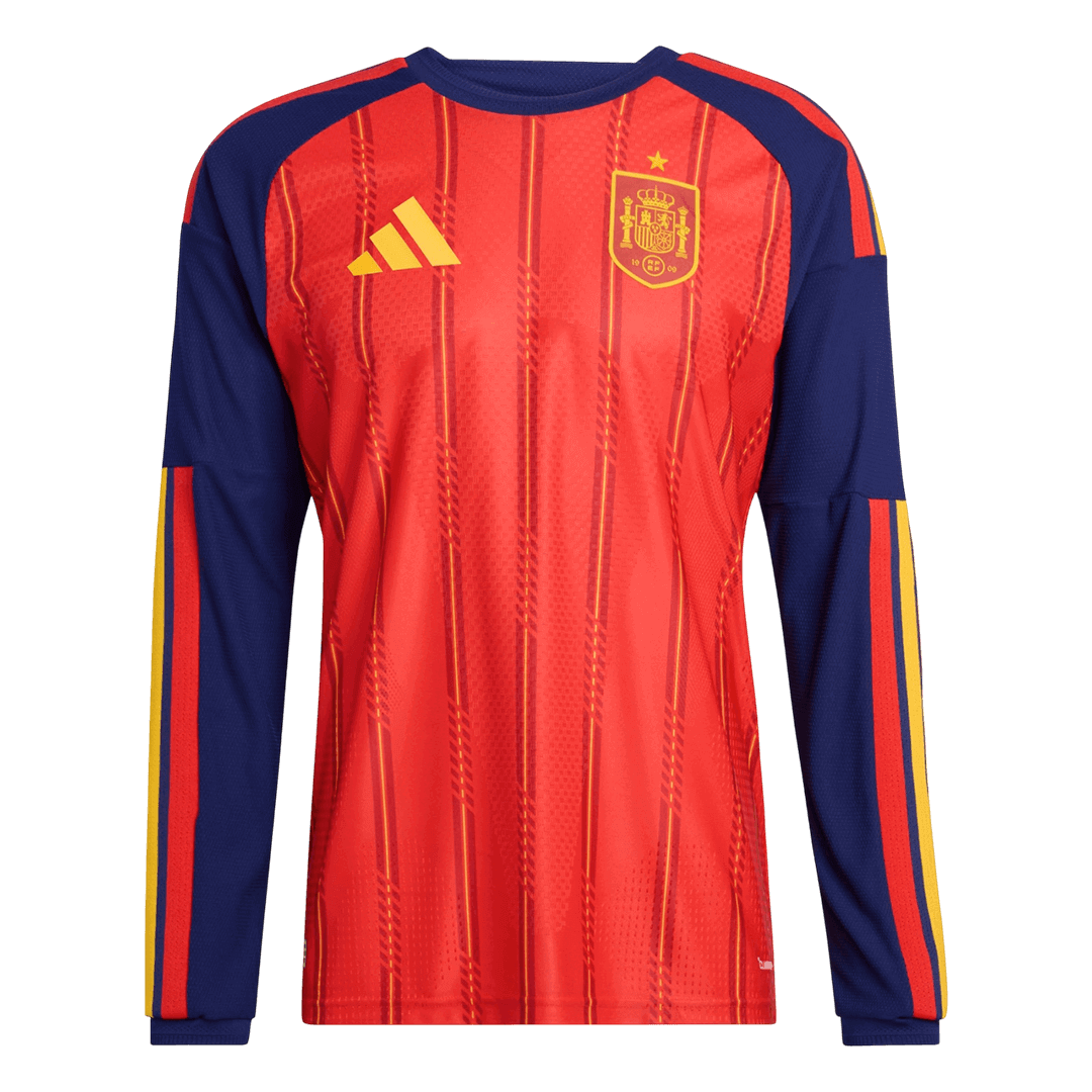 Player Version Spain Home Long Sleeve Football Shirt 2026