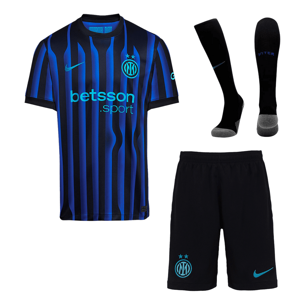 Inter Milan Home Football Shirt Kit(Jersey+Shorts+Socks) 2025/26