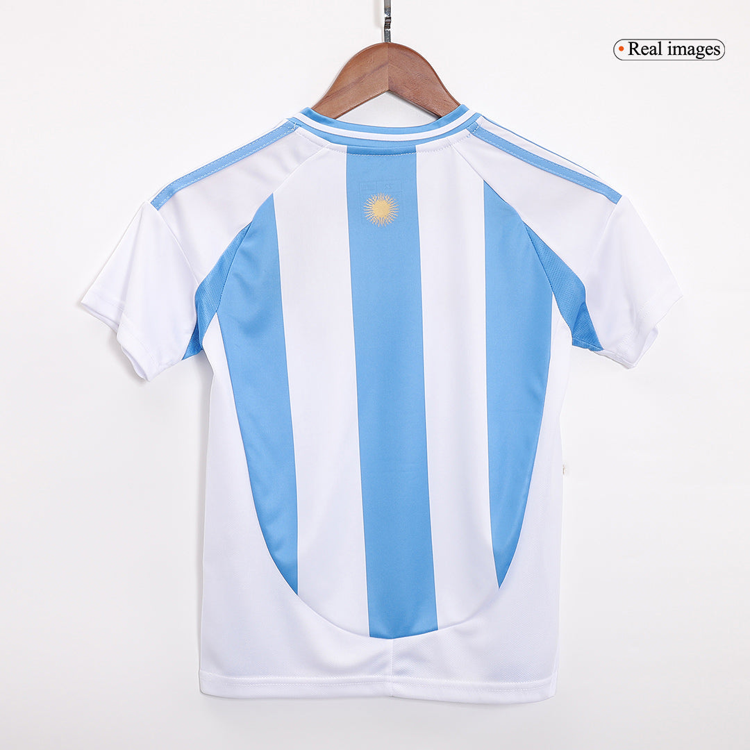 Kid's Argentina Home Football Shirt Kit(Jersey+Shorts) 2024