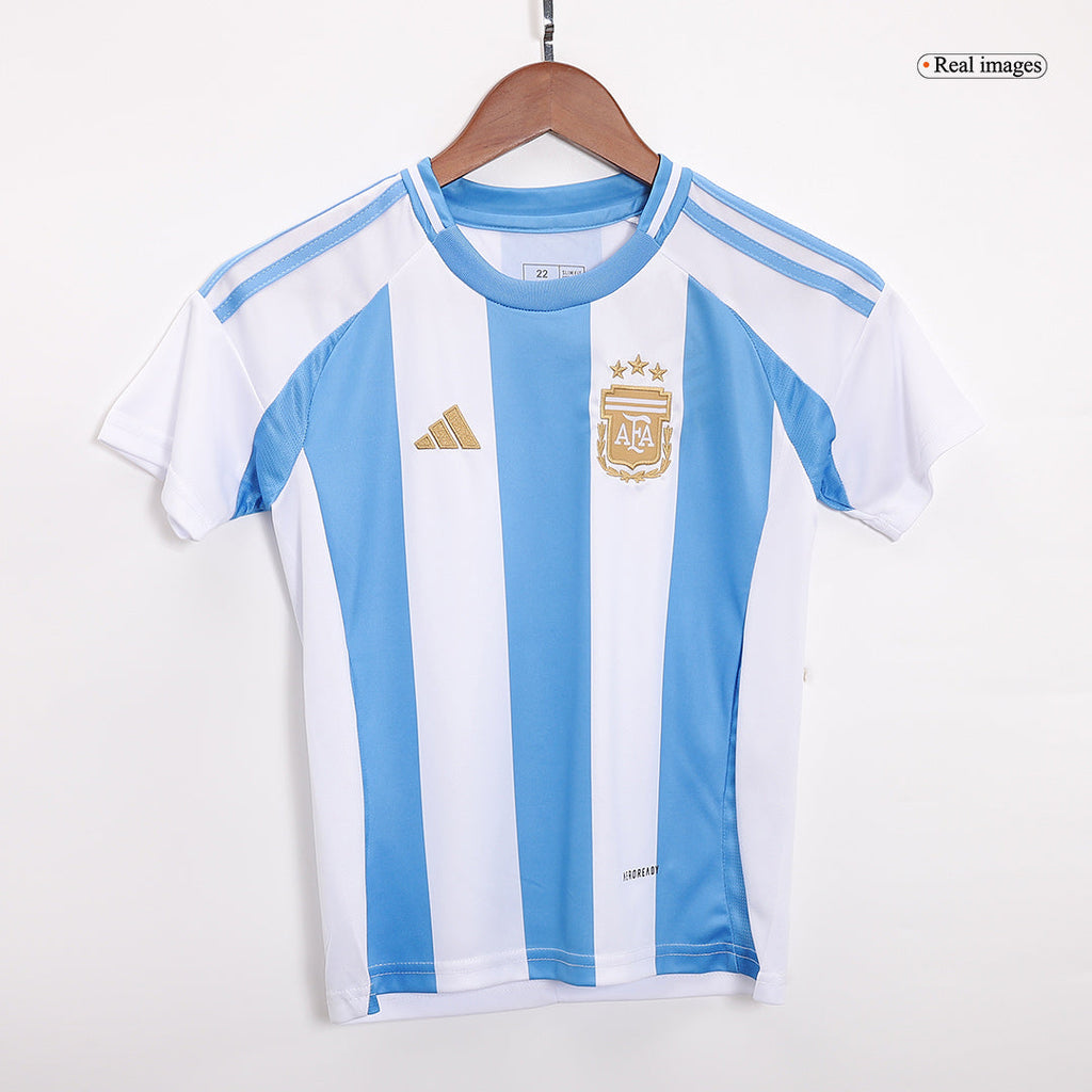 Kid's Argentina Home Football Shirt Kit(Jersey+Shorts) 2024