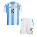 Kid's MESSI #10 Argentina Home Football Shirt Kit(Jersey+Shorts) 2024
