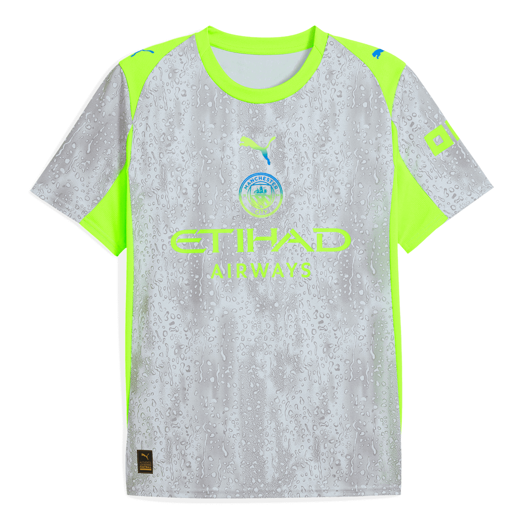 Manchester City Third Away Football Shirt Kit(Jersey+Shorts+Socks) 2025/26