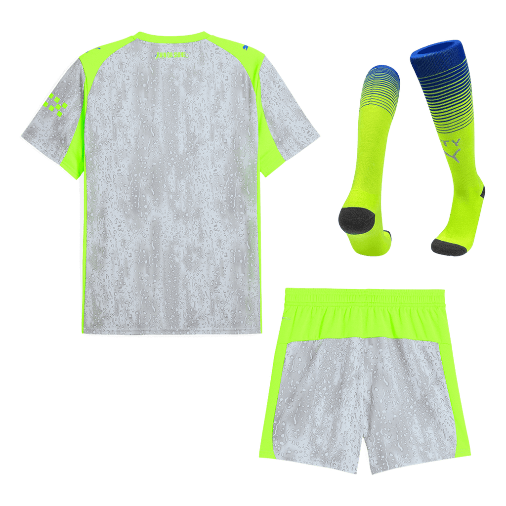 Manchester City Third Away Football Shirt Kit(Jersey+Shorts+Socks) 2025/26