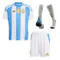 Kid's Argentina Home Football Shirt Kit(Jersey+Shorts+Socks) 2024