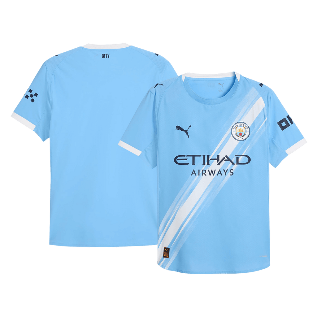 Player Version Manchester City Home Football Shirt 2025/26 Blue