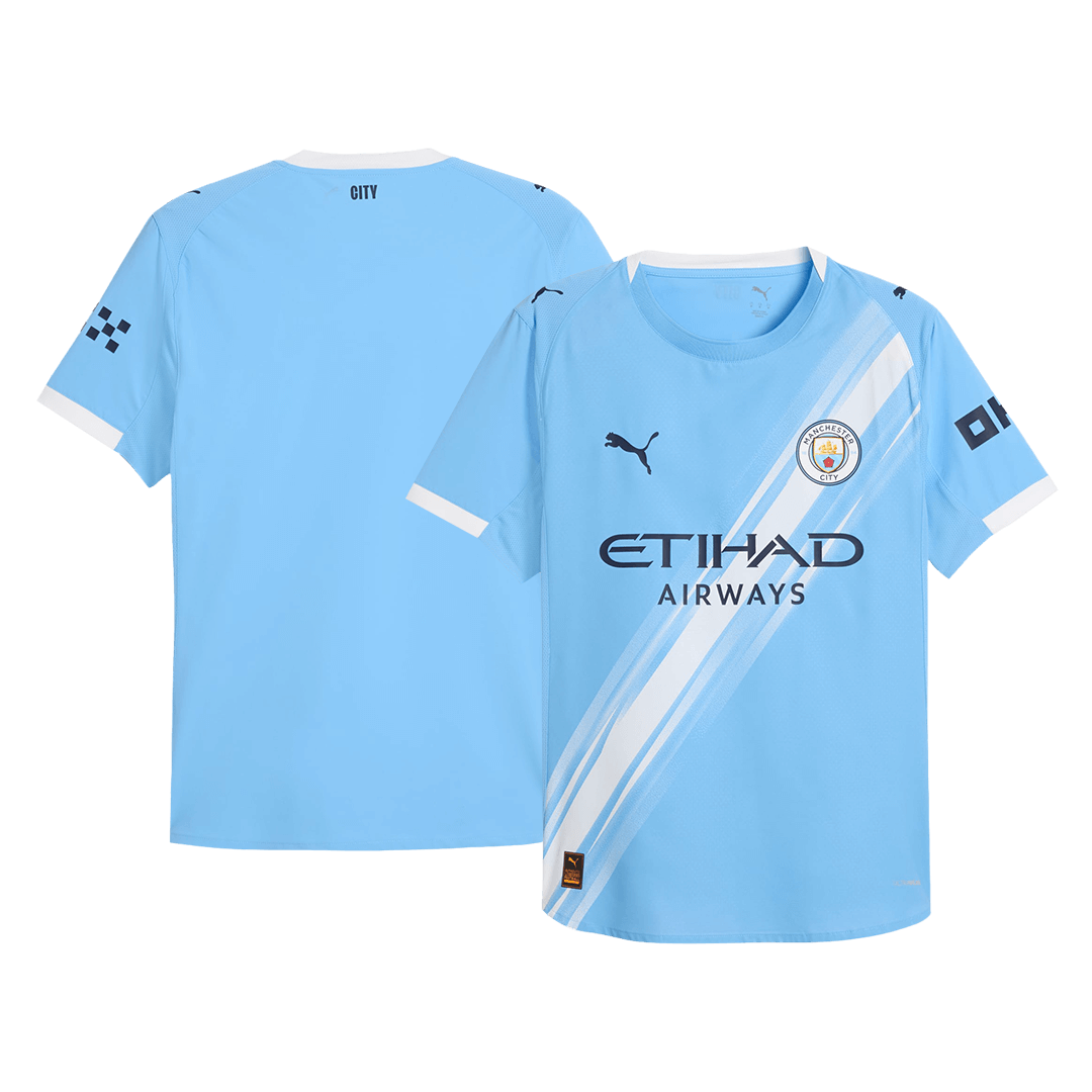 Player Version Manchester City Home Football Shirt 2025/26 Blue